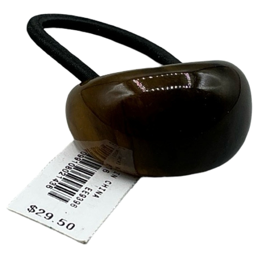 J.Crew Brown Tortoise Shell Hair Tie Elastic Cuff Pony CQ816 EE9396
